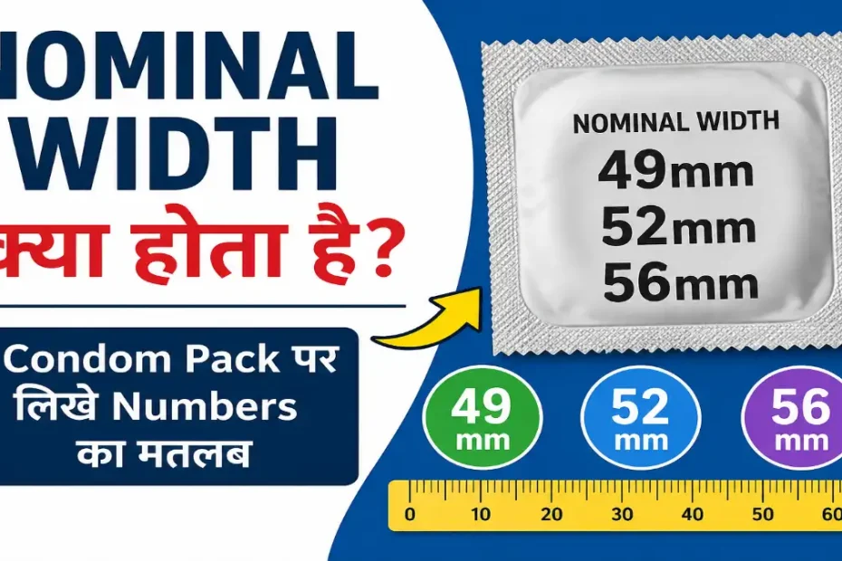 Nominal Width Kya Hota Hai? Condom Ke Pack Par Likhe Numbers Ka Matlab 1 Nominal Width Kya Hota Hai Condom Ke Pack