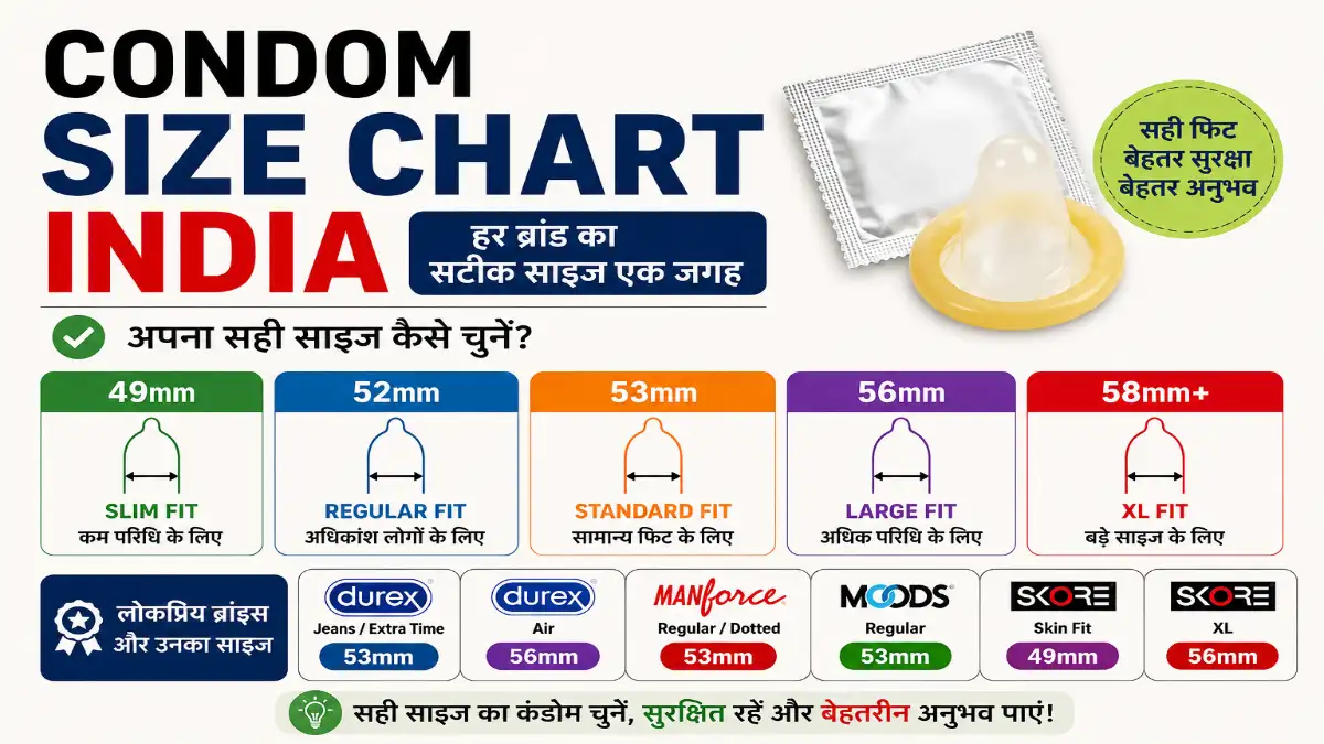 Condom Size Chart India